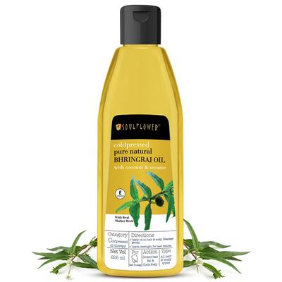 Soulflower Coldpressed Bhringraj Hair Oil 225 ml - Hair Oils