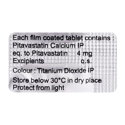 Pivasta 4mg Tablet 10'S - High Cholesterol-Dys