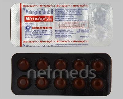 Mirtadep 7.5mg Tablet 10'S - Depression-Ant