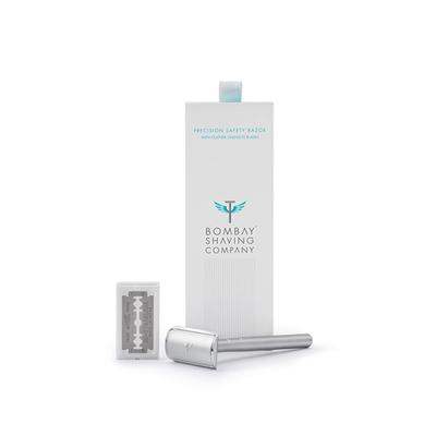 Bombay Shaving Company Precision Safety Razor with Feather Stainless Blades - Razors & Cartridges