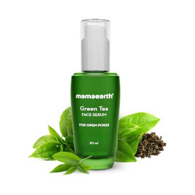 Mamaearth Green Tea Face Serum With Green Tea & Collagen For Open Pores 30 ml - Face Serum