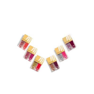 MyGlamm Two Of Your Kind Long Lasting Nail Enamel Duo Glitter Collection-Bring the Bling (5ml X 2) 1's - Nail Polish