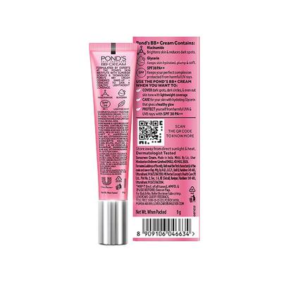 Pond's BB + Cream, Instant Spot Coverage + Light Make - Up Glow, Ivory 9gm - Face Moisturizers