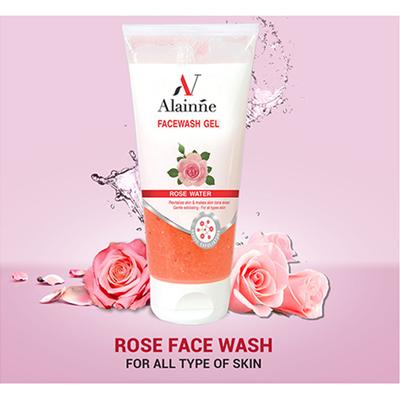 Alainne Rose Water Gel Facewash 150 gm - Face Washes