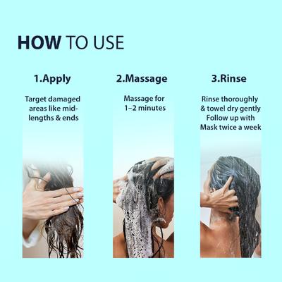 Dermistry Damage Repair With Keratin Arginine Wheat Protein Shampoo 200 ml - Shampoos