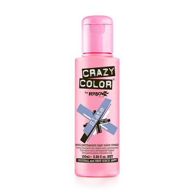 Crazy Color Semi-Permanent Hair Color Cream - Slate 100 ml - Crème