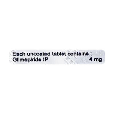 Glitaray 4mg Tablet 10'S - Diabetes-Ant
