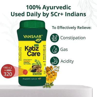 Vansaar 45+ Kabz Care Powder 240 g - Digestive Care