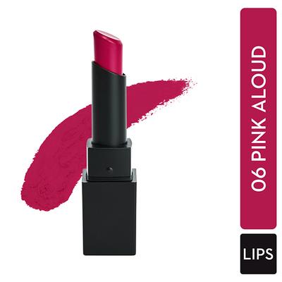 SUGAR Cosmetics Nothing Else Matter Longwear Lipstick - 06 Pink Aloud (Bright Fuchsia Pink) 3.5 gm - Lipsticks