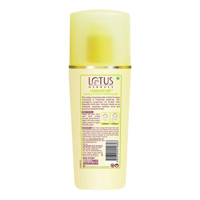 LOTUS HERBALS LEMONPURE TURMERIC & LEMON CLEANSING MILK 80ML - Face Wash & Cleansers