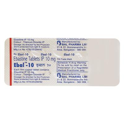 Ebal 10mg Tablet 10'S - Allergies-Ant