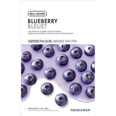 The Face Shop Real Nature Blueberry Face Mask 20 Gm - Sheet Masks