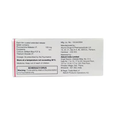Uvox CR 100mg Tablet 10'S - Depression-Ant