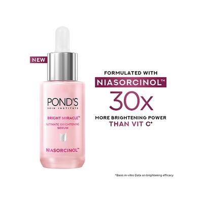 Pond's Miracle Ultimate Brightening Serum with Niasorcinol 30X Better than Vit C, 30 ml - Face Serum