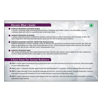 Lotus Herbals Radiant Diamond Cellular Radiance 1 Facial Kit 37 Gm - Facial Kits