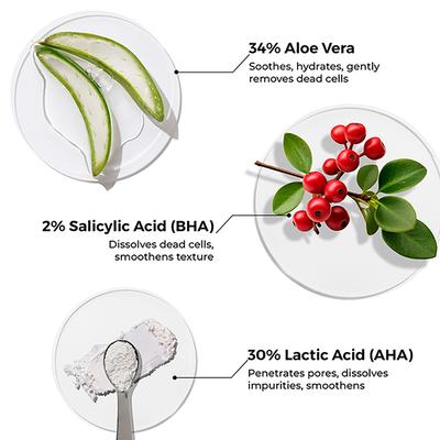 Brillare AHA BHA Face Peel For Smoother, Blemish-free Skin 30 ml - Scrubs & Exfoliants