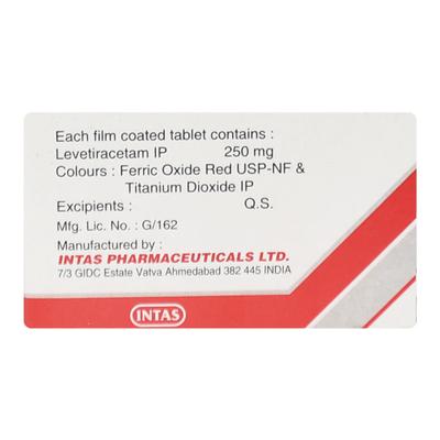 LEVERA 250 Tablet 15's - Epilepsy/Convulsion-Ant