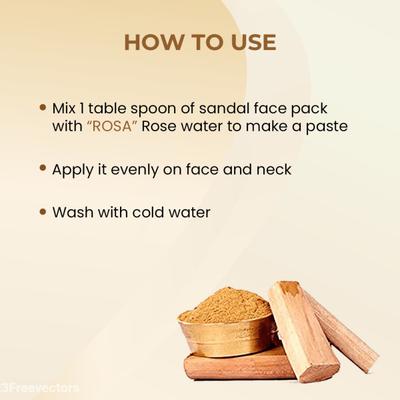 Rosa Sandal Face Pack 25 g - Face Packs