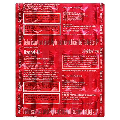 OZOTEL H Tablet 30's - Hypertension-Ang