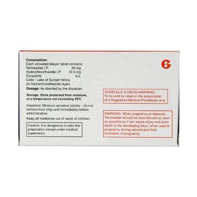 Telma H 40mg Tablet 15'S - Hypertension-Ang