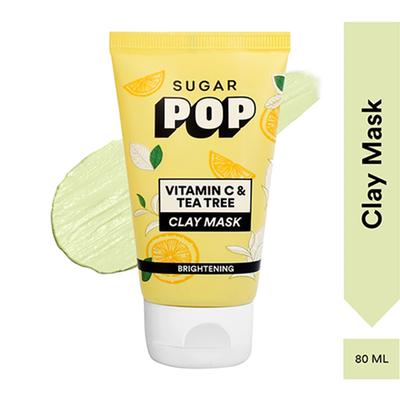 SUGAR POP Vitamin C & Tea Tree Clay Mask 50 gm - Masks & Peels