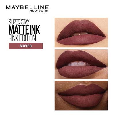 Maybelline New York Super Stay Matte Ink Liquid Lipstick x Pinks Edition, 160 Mover 5 ml - Lipsticks