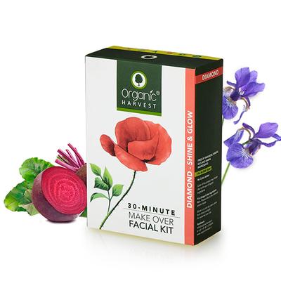 Organic Harvest Diamond Glow Facial Kit Mulberry & Lavender 48 Gm - Facial Kits