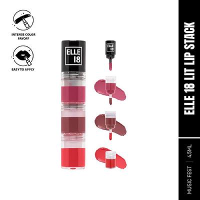 Elle18 Lit Lip Stack Music Fest 4.5 ml - Liquid Lipsticks
