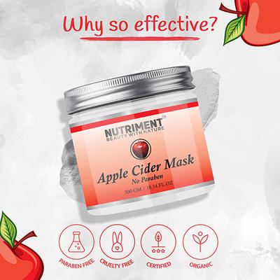 Nutriment Apple cider Mask All Skin Type 300 gm - Masks & Peels