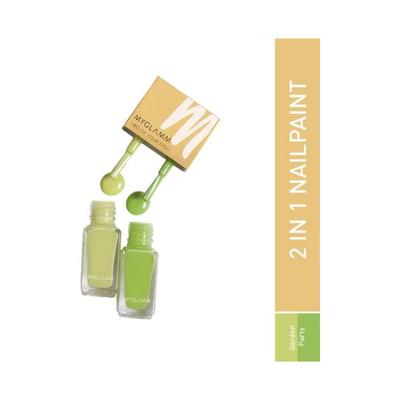 MyGlamm Two Of Your Kind Nail Paint-Garden Party (5ml X 2) 1's - Nail Polish