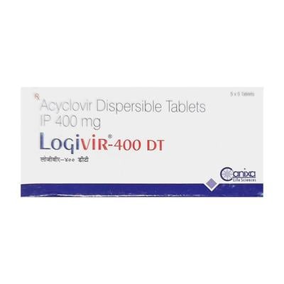 LOGIVIR 400 DT Tablet 5's - Viral infections-Ant