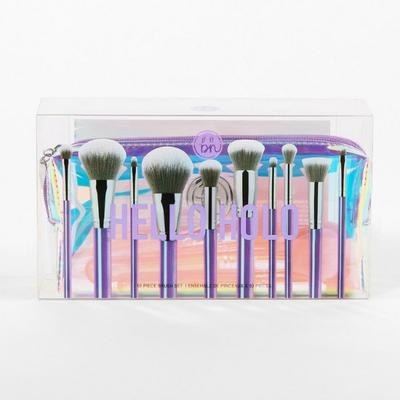 bh cosmetics Hello Holo 10 Piece Brush Set 1's - Lens Solution & Accessories