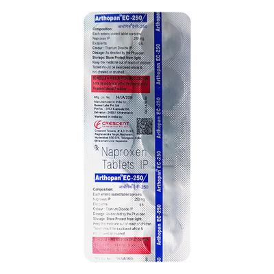 ARTHOPAN EC 250 Tablet 10's - Pain relief-Nsa
