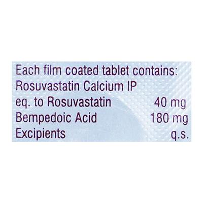 ROSUVAS B 40 Tablet 10's - High Cholesterol-Dys