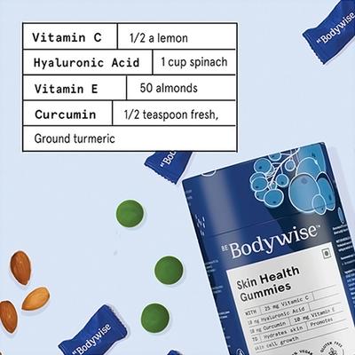 Be Be Bodywise Collagen Skin Health Gummies with 10000 Mcg Glutathione & Multivitamins 60's - Hair & Skin