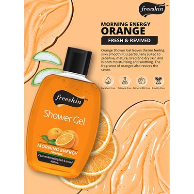 Freeskin Orange Shower Gel 400 ml - Shower Gels & Body Wash