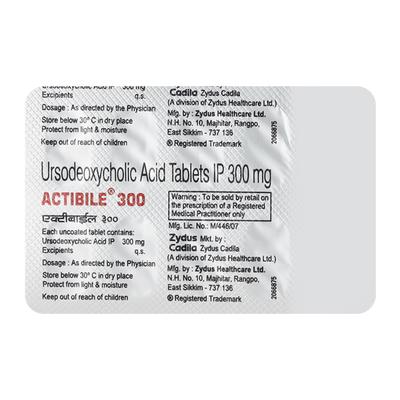 Actibile 300mg Tablet 10'S - Cholelithiasis/Gall Stones