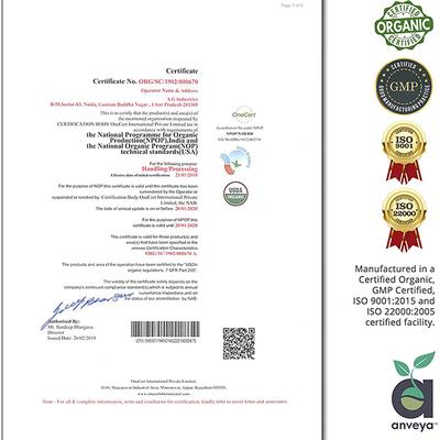 Anveya Moroccan Argan Oil, Cold - Pressed Organic 50 ml - Carrier Oils