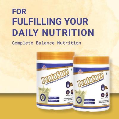 PentaSure Complete Balanced Nutrition Powder - Vanilla Flavour 400 g - Daily Health Drinks