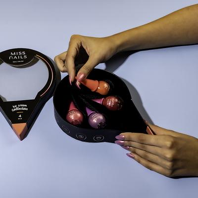 Miss Nails Ice Cream Collection Hollywood Shimmer 10ml each 4's - Nail Polish