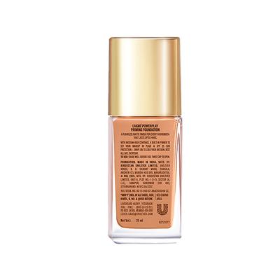 Lakme 9to5 Powerplay Priming Foundation, Built in Primer, SPF 20, Cool Tan, 25 ml - Foundation