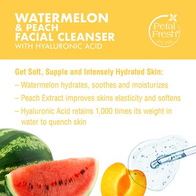 Petal Fresh Hydrating Watermelon Facial Cleasner With Hyaluronic Acid 200 ml - Scrubs & Exfoliants
