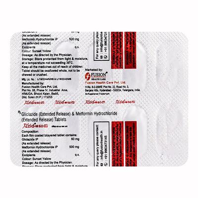 XZID M 60 XR Tablet 10's - Diabetes-Ant
