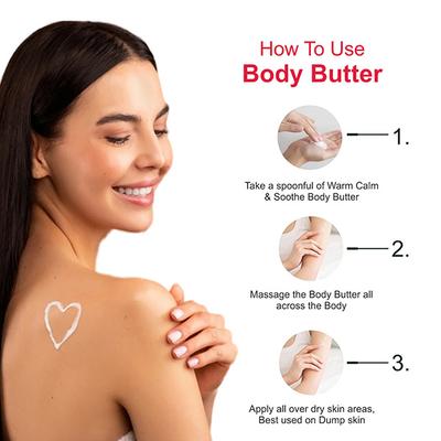 The Love Co. Aromatherapy Calm & Soothe Body Butter with Lavender & Vanilla 200 gm - Body Butter