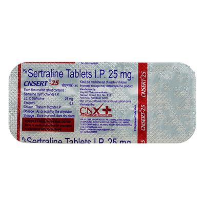 CNSERT 25mg Tablet 10's - Depression-Ant