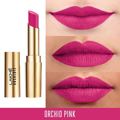 Lakme Absolute Matte Ultimate Lip Color With Argan Oil Orchid Pink 3.4 Gm - Lipsticks
