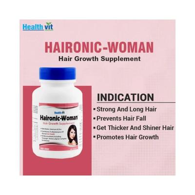 Healthvit Haironic-Woman Hair Growth Formula For Longer, Stronger, Healthier Hair - Tablets 60's - Multi-Vitamins