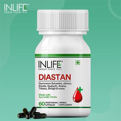 INLIFE Diastan Vegetarian Capsule 60's - Diabetes (Fitness)