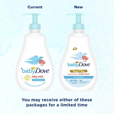 Baby Dove Rich Moisture Hypoallergenic Body Wash 400 ml - Creams, Lotions & Oils