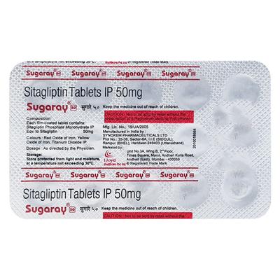 SUGARAY 50 Tablet 15's - Diabetes-Ant